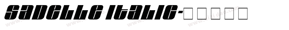 Sadelle Italic字体转换